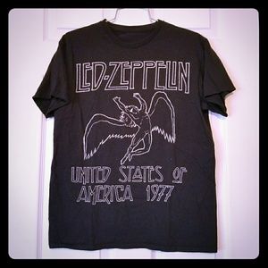 Led Zeppelin 1977 Black T-Shirt M